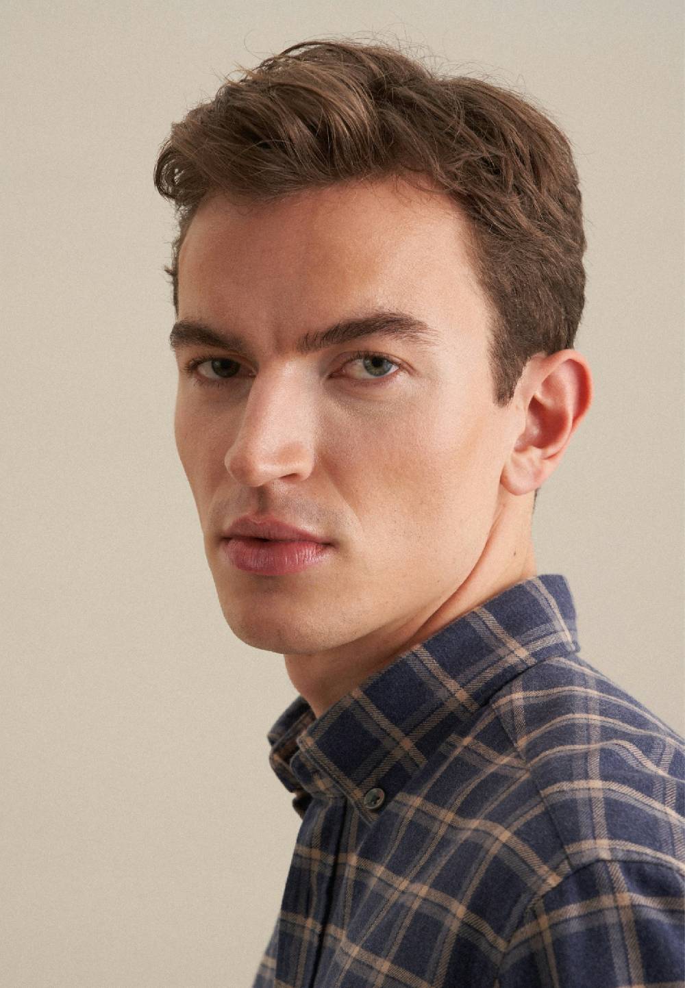 Studio Seidensticker Flanell Casual Hemd In Regular Mit Button-Down-Kragen