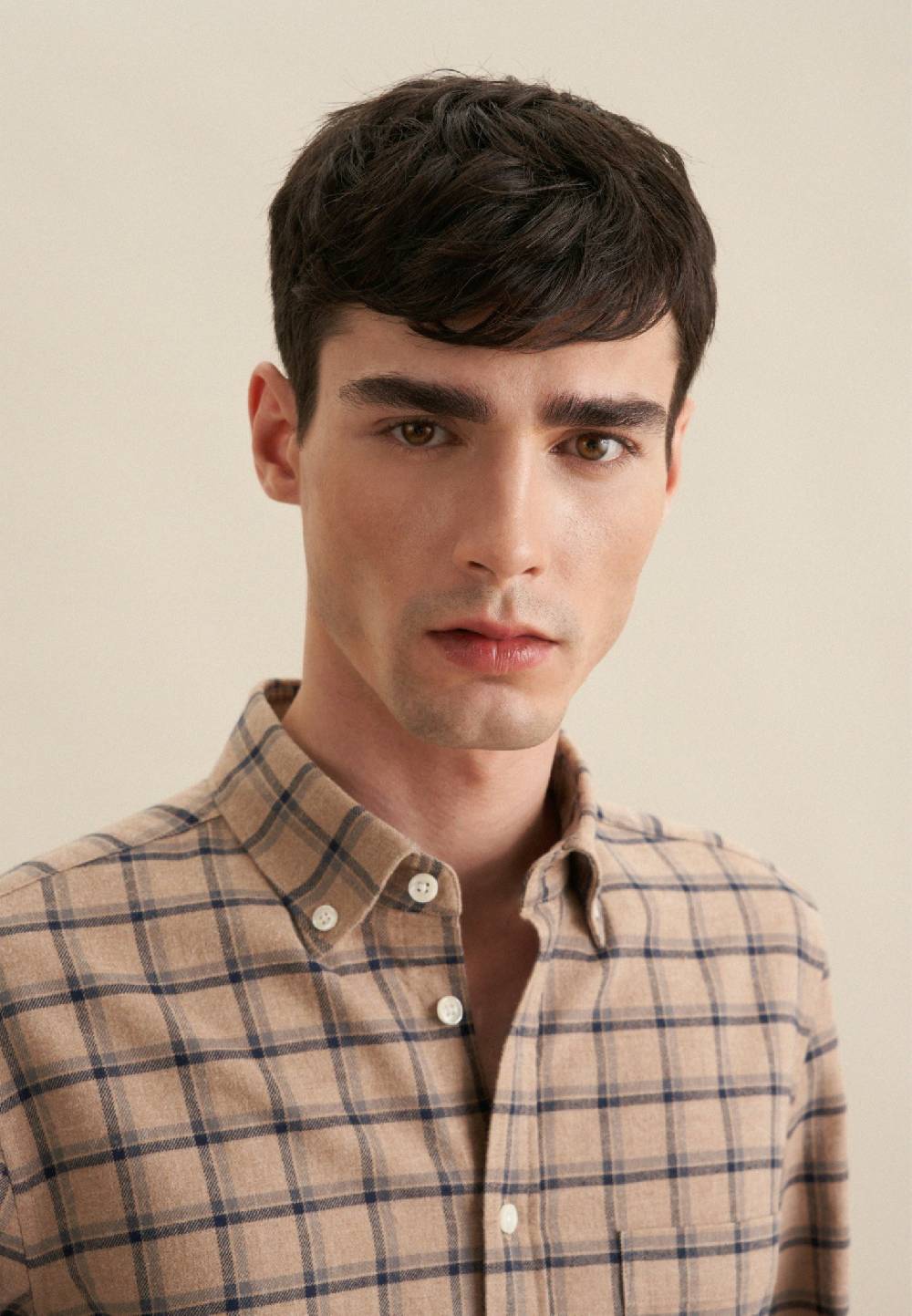 Studio Seidensticker Flanell Casual Hemd In Slim Mit Button-Down-Kragen