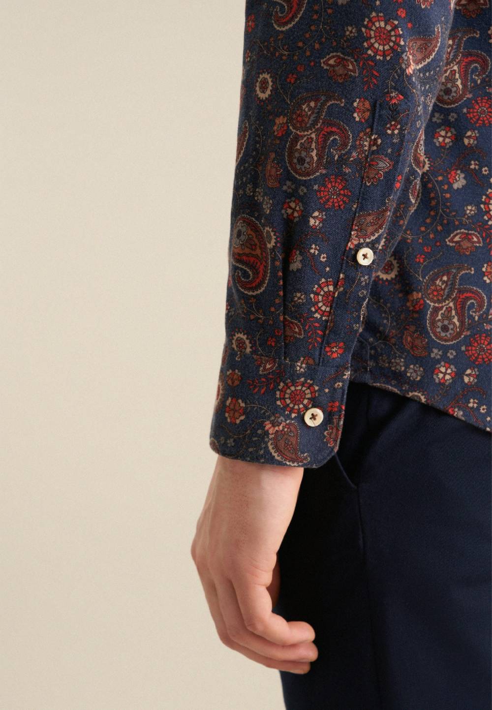 Studio Seidensticker Flanell Casual Hemd In Slim Mit Kentkragen