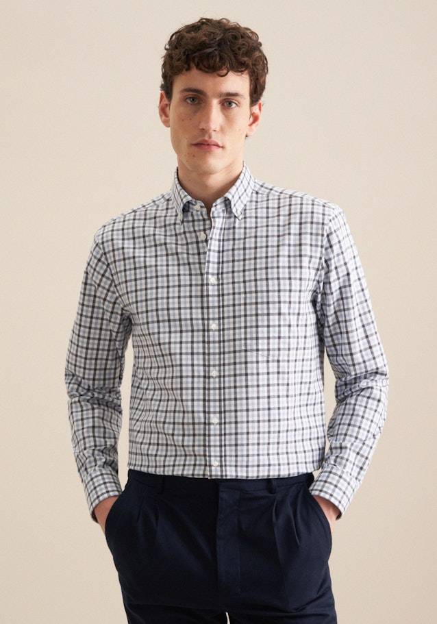 Studio Seidensticker Flanell Flanellhemd in Comfort mit Button-Down-Kragen