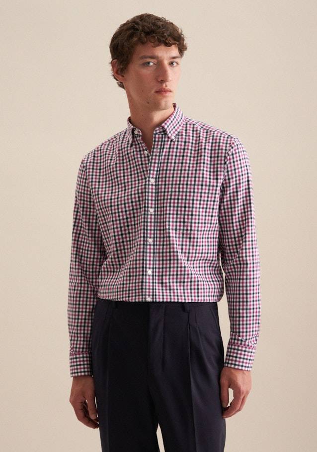 Studio Seidensticker Flanell Flanellhemd in Comfort mit Button-Down-Kragen