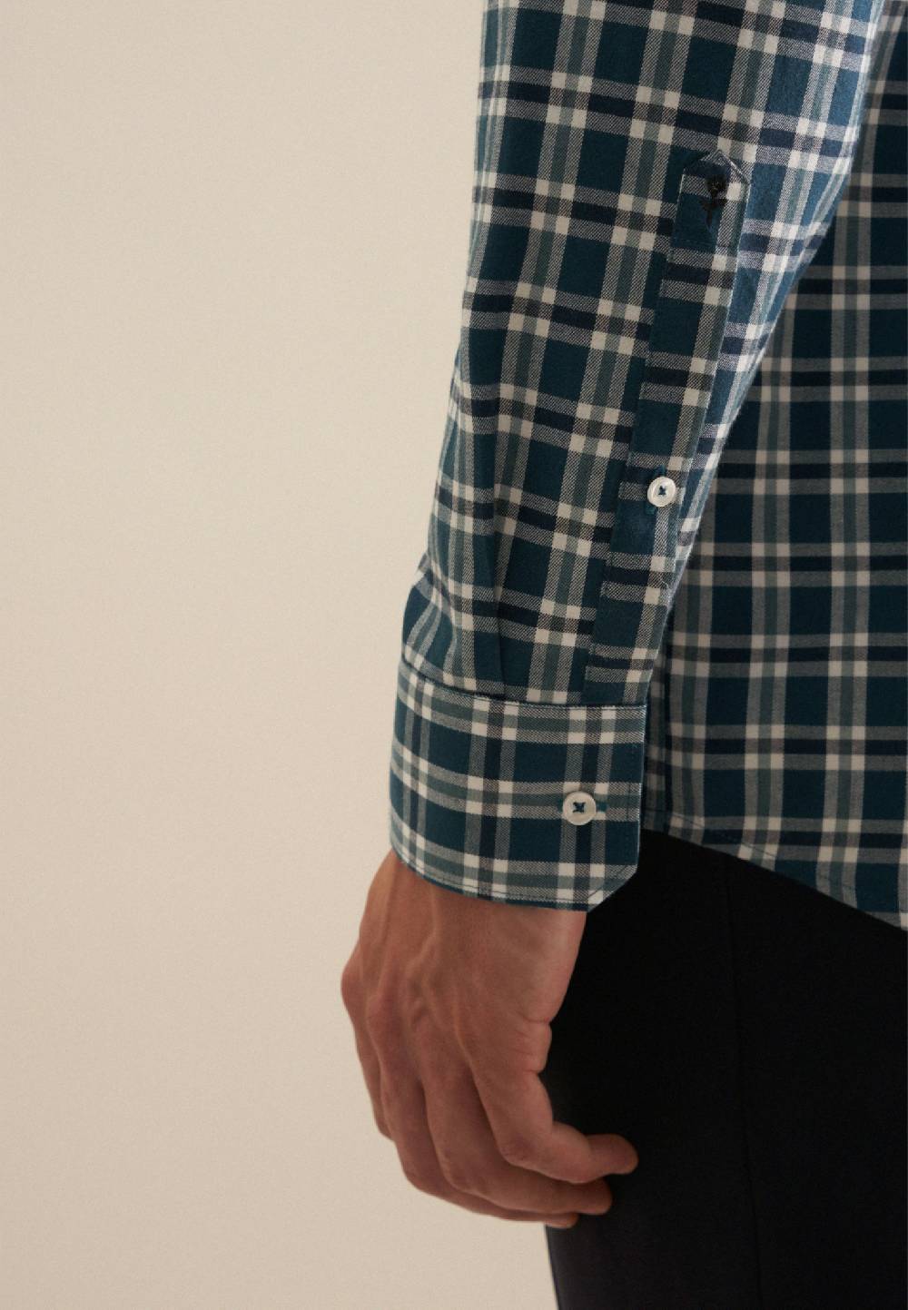 Studio Seidensticker Flanell Flanellhemd In Regular Mit Button-Down-Kragen