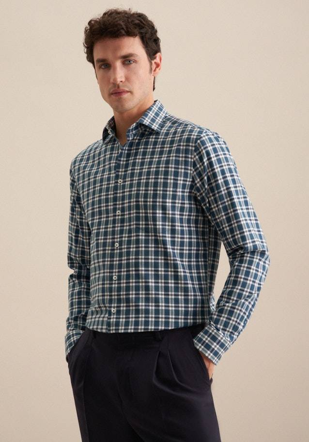 Studio Seidensticker Flanell Flanellhemd in Regular mit Button-Down-Kragen