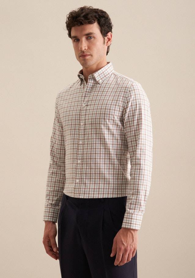 Studio Seidensticker Flanell Flanellhemd in Regular mit Button-Down-Kragen