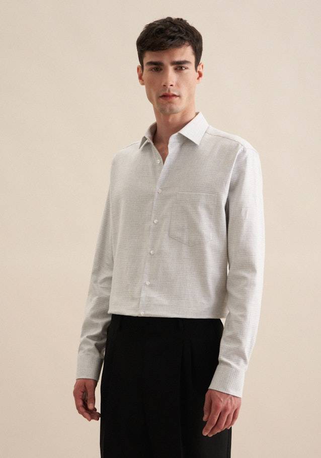 Studio Seidensticker Flanell Flanellhemd in Regular mit Kentkragen