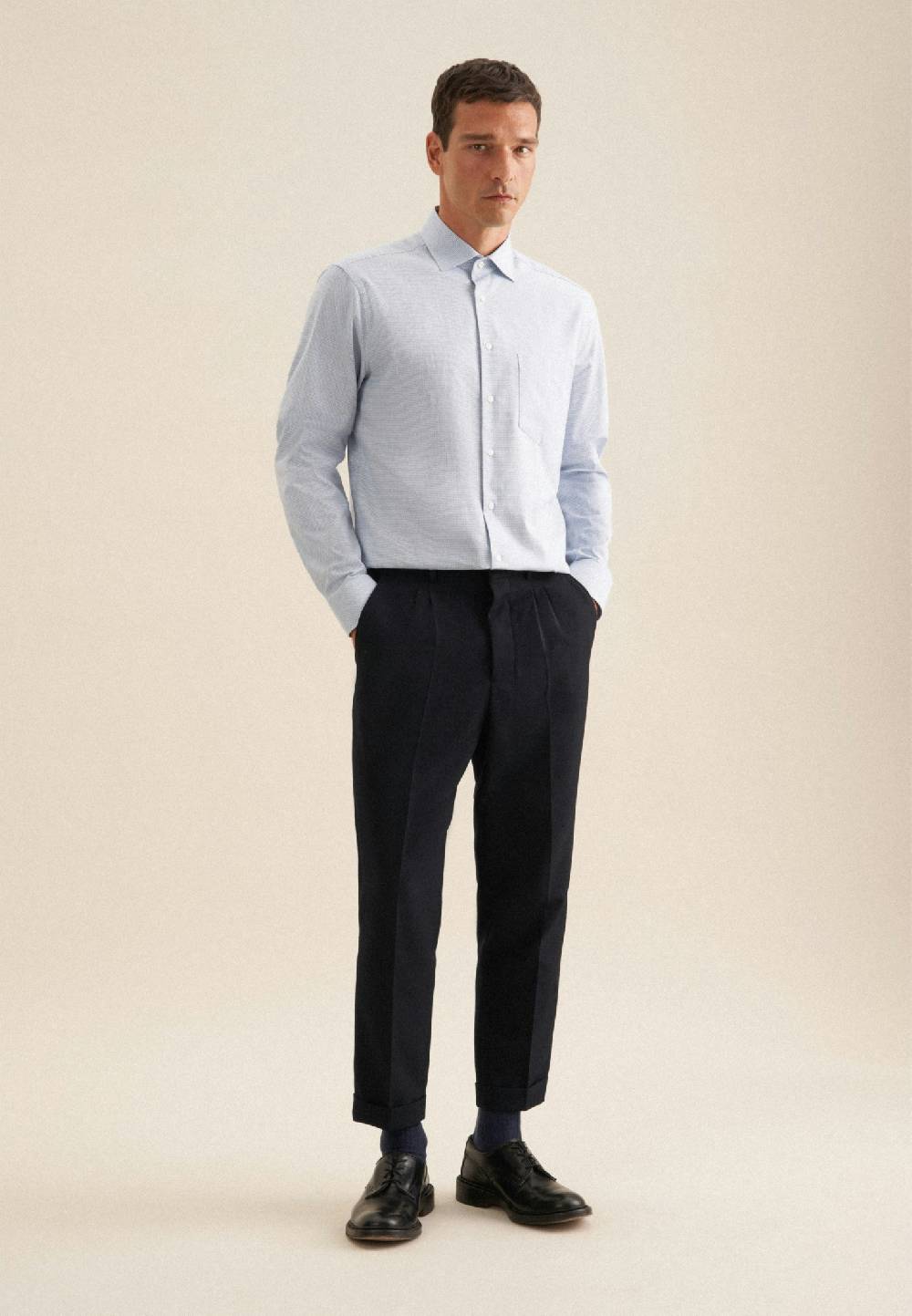 Studio Seidensticker Flanell Flanellhemd In Regular Mit Kentkragen