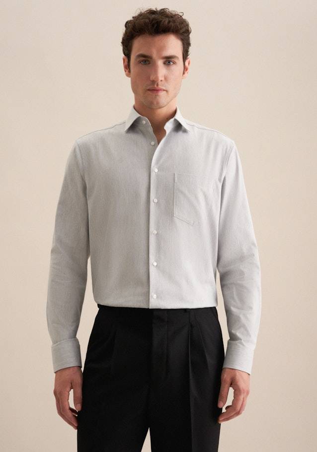 Studio Seidensticker Flanell Flanellhemd in Regular mit Kentkragen