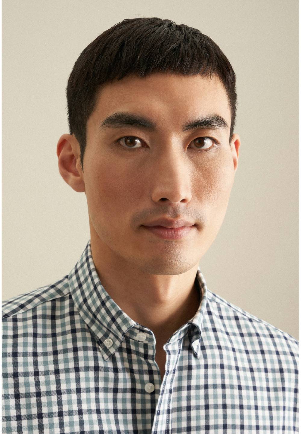 Studio Seidensticker Flanell Flanellhemd In Shaped Mit Button-Down-Kragen