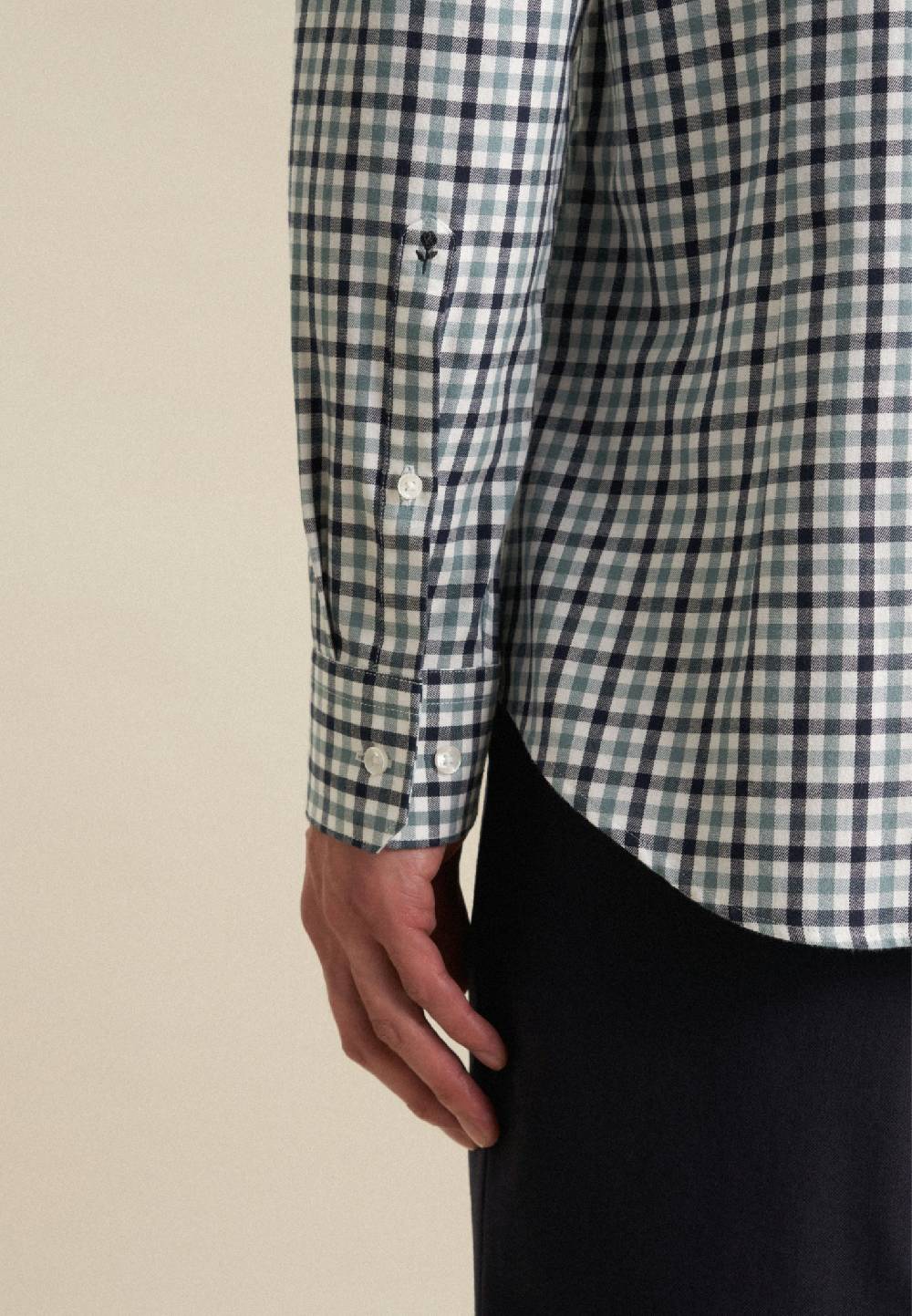 Studio Seidensticker Flanell Flanellhemd In Shaped Mit Button-Down-Kragen
