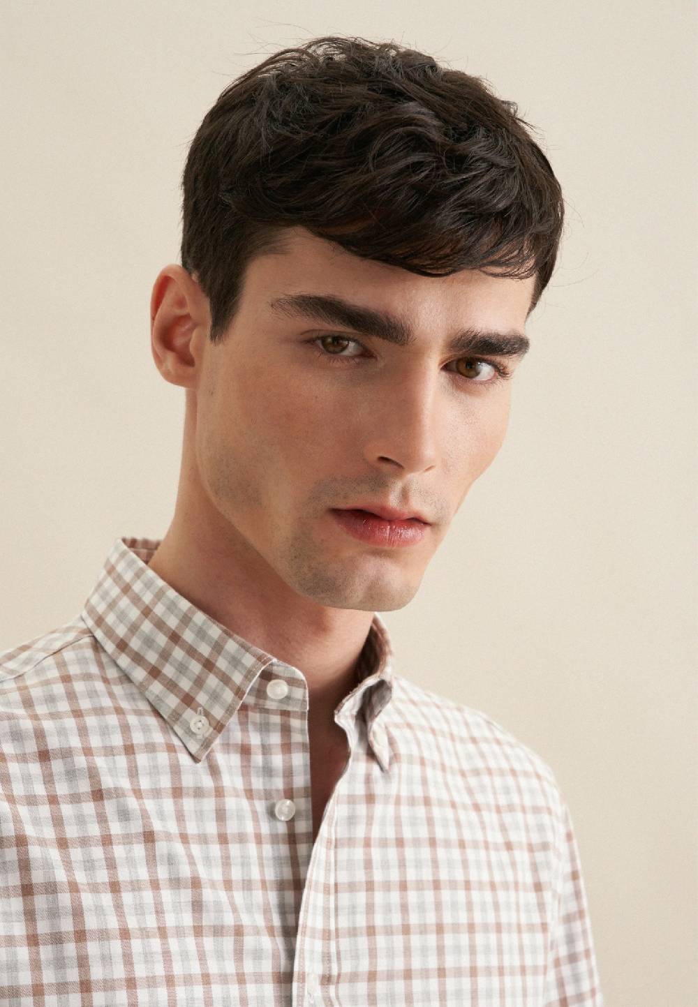 Studio Seidensticker Flanell Flanellhemd In Shaped Mit Button-Down-Kragen