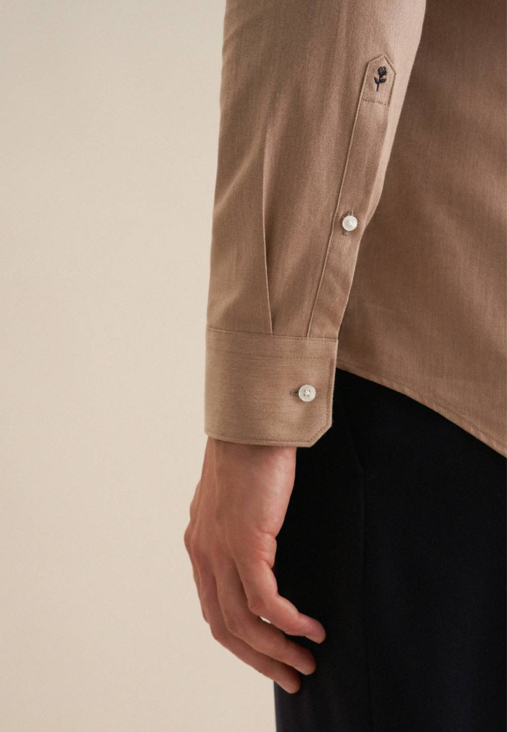 Studio Seidensticker Flanell Flanellhemd In Shaped Mit Kentkragen