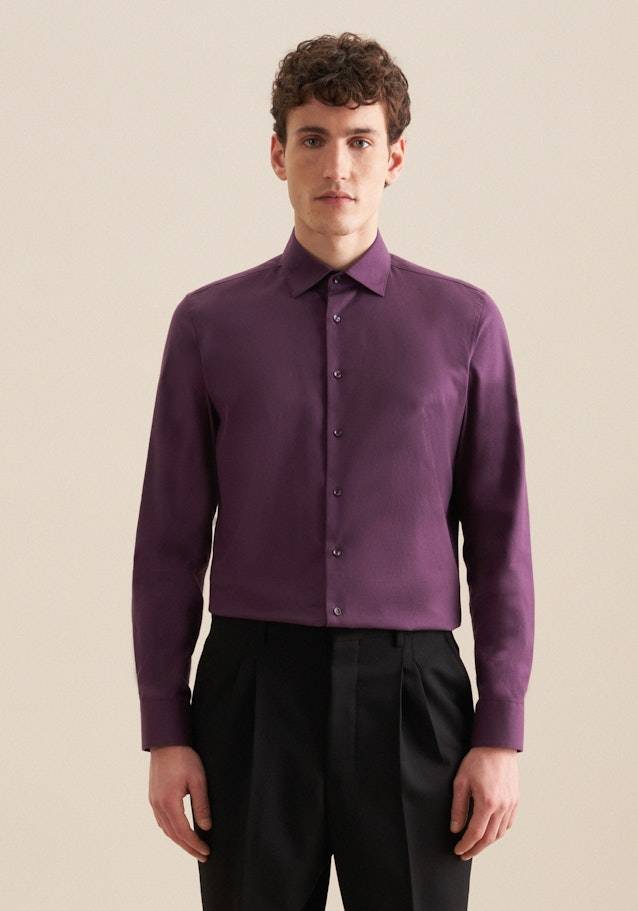 Studio Seidensticker Flanell Flanellhemd in Shaped mit Kentkragen