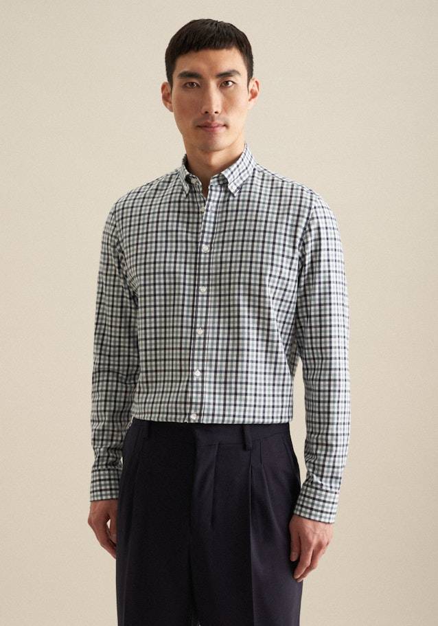 Studio Seidensticker Flanell Flanellhemd in Slim mit Button-Down-Kragen