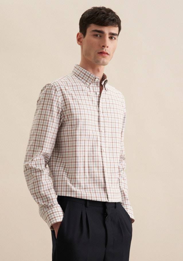 Studio Seidensticker Flanell Flanellhemd in Slim mit Button-Down-Kragen