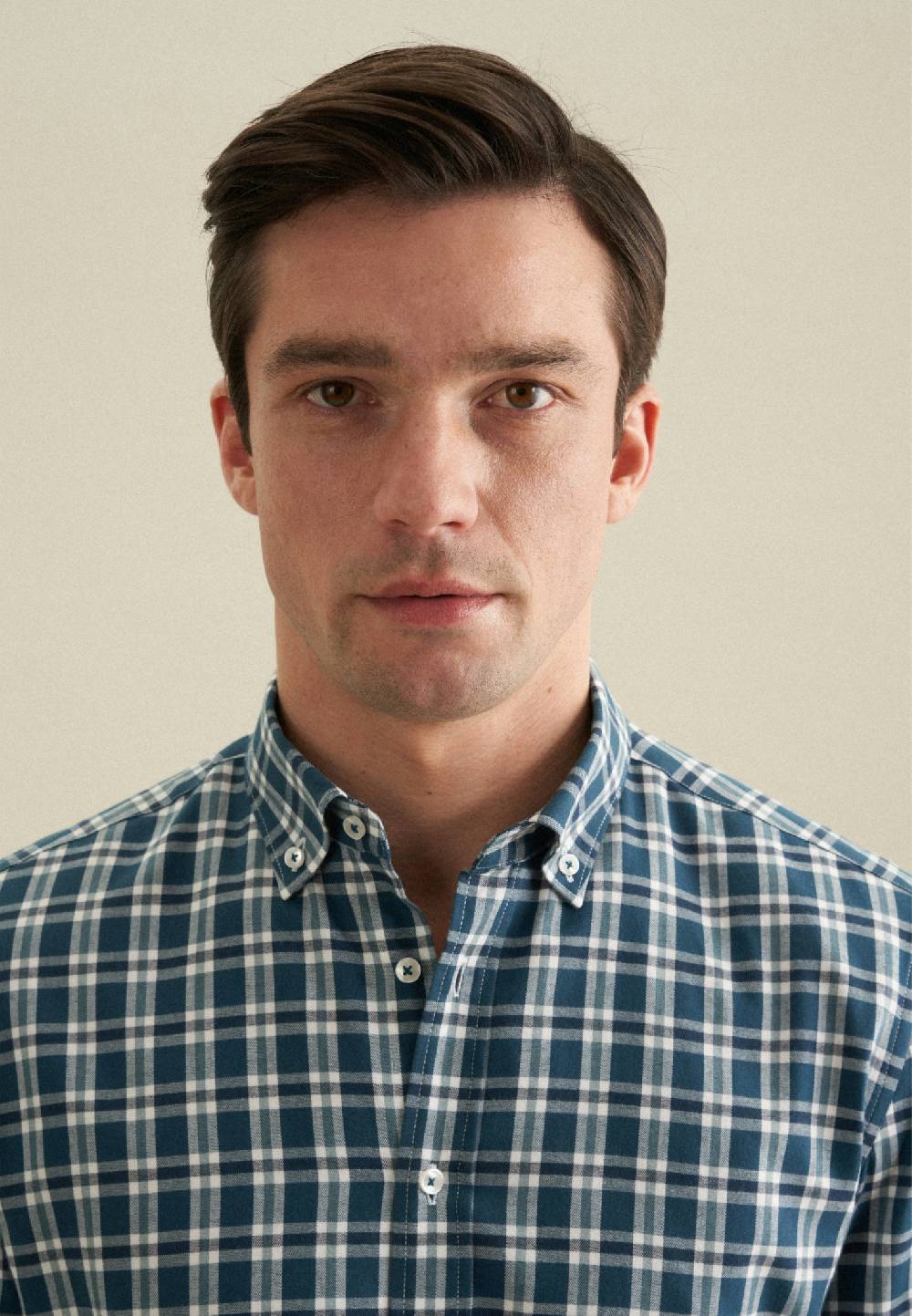 Studio Seidensticker Flanell Flanellhemd In Slim Mit Button-Down-Kragen