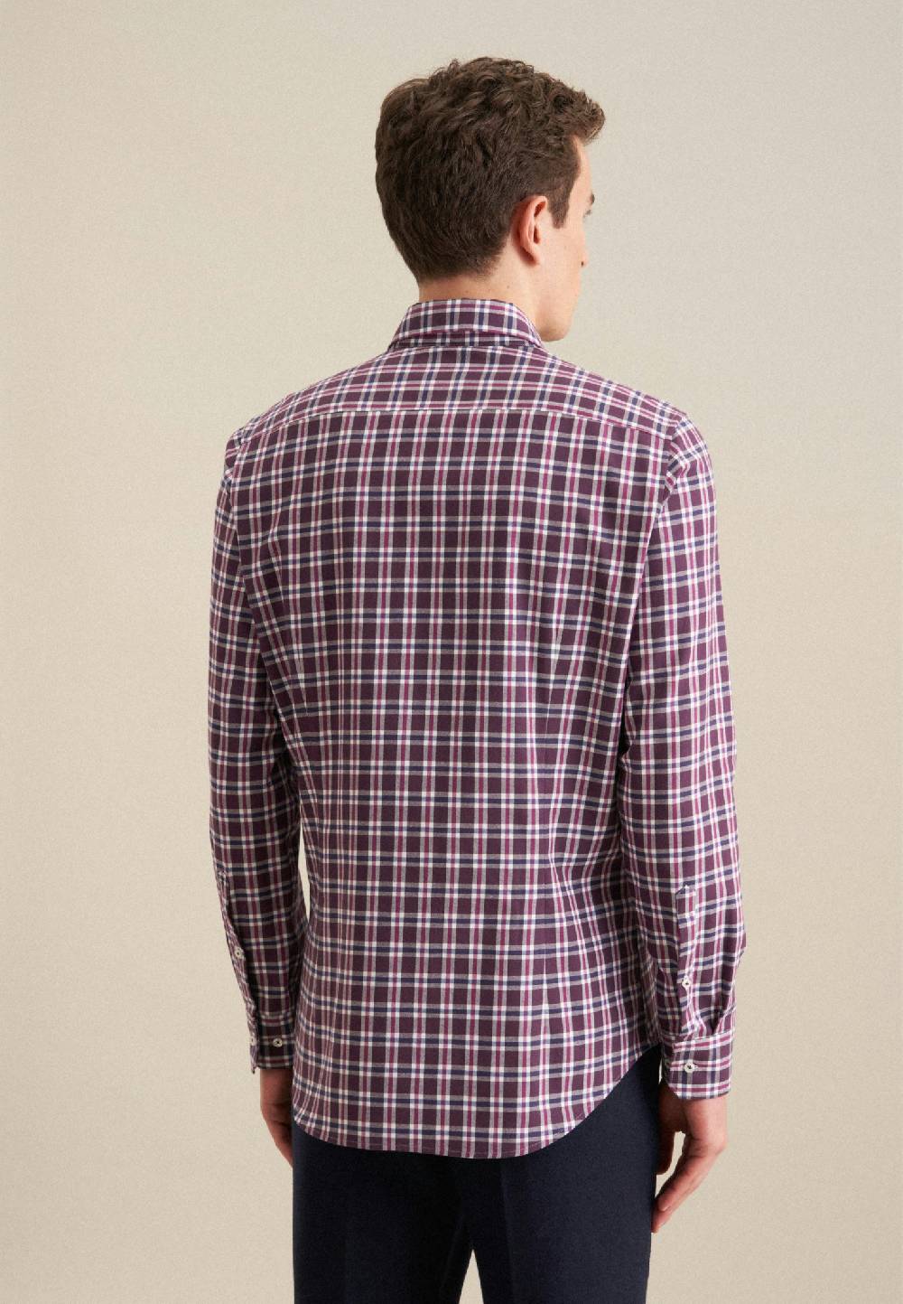 Studio Seidensticker Flanell Flanellhemd In Slim Mit Button-Down-Kragen