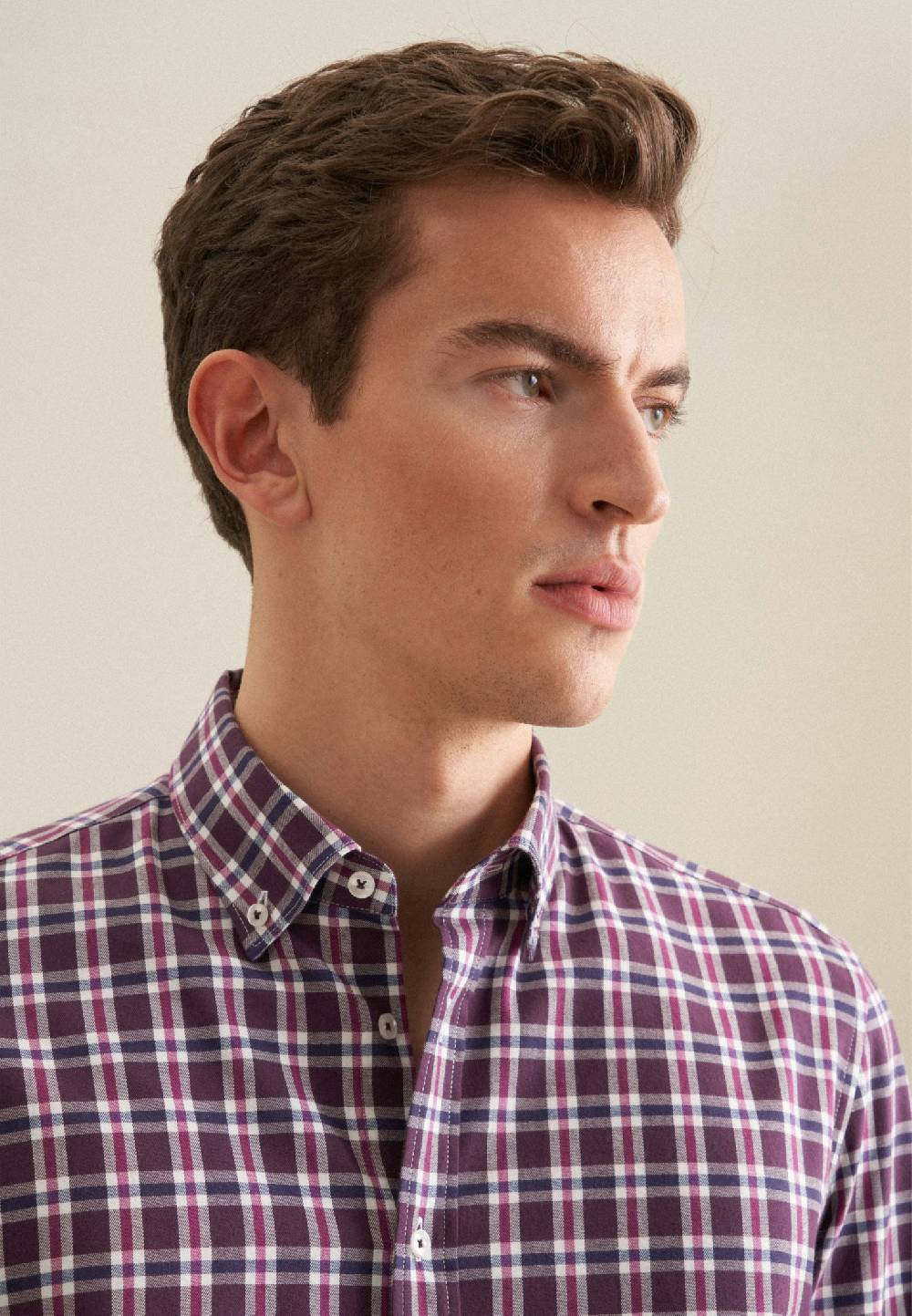 Studio Seidensticker Flanell Flanellhemd In Slim Mit Button-Down-Kragen