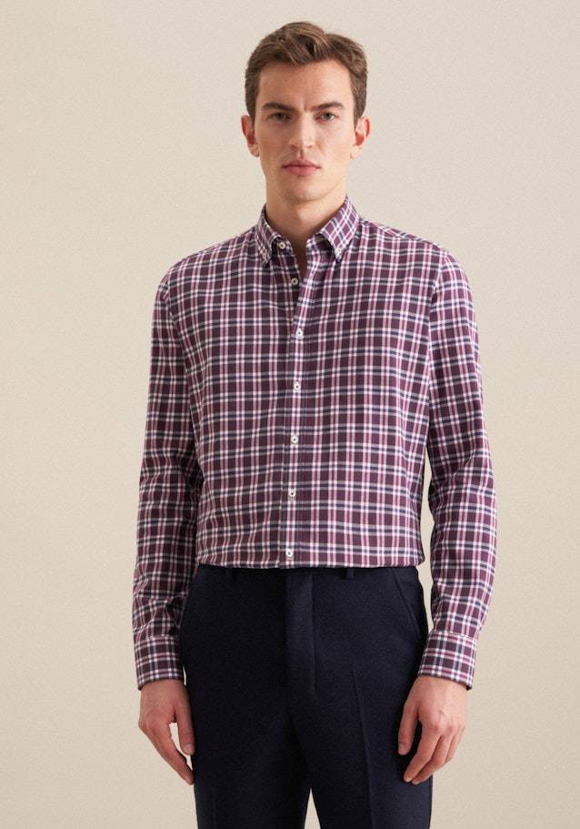 Studio Seidensticker Flanell Flanellhemd in Slim mit Button-Down-Kragen