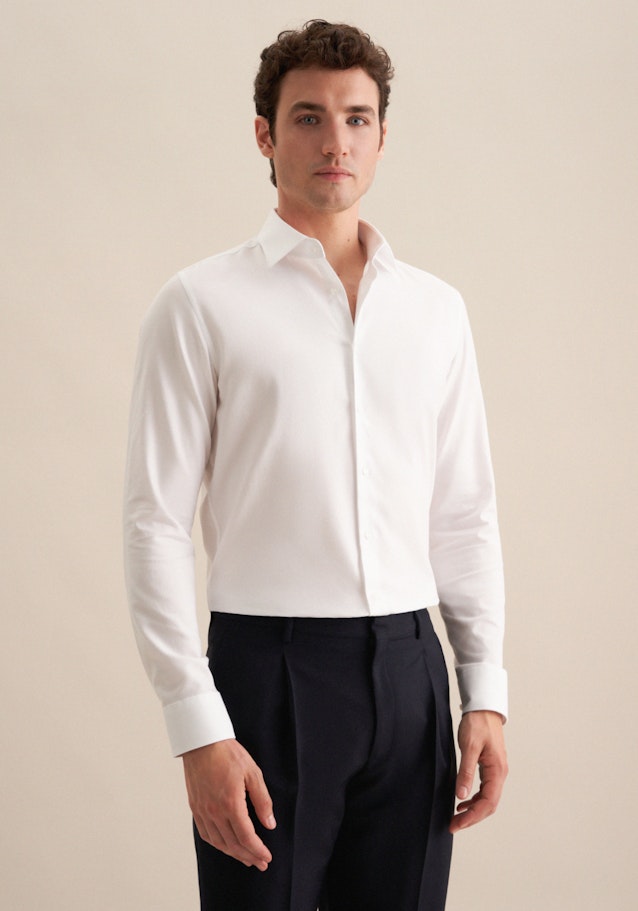 Studio Seidensticker Flanell Flanellhemd in Slim mit Kentkragen