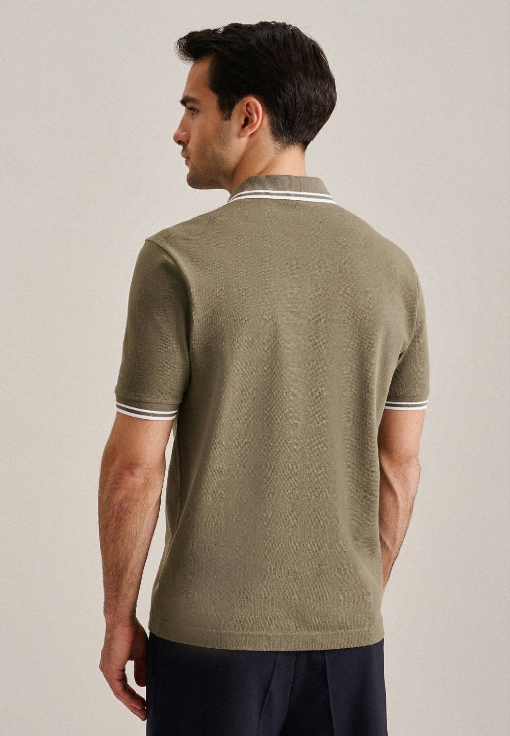 Studio Seidensticker Kragen Polo-Shirt Gerader Schnitt (Normal-Fit)