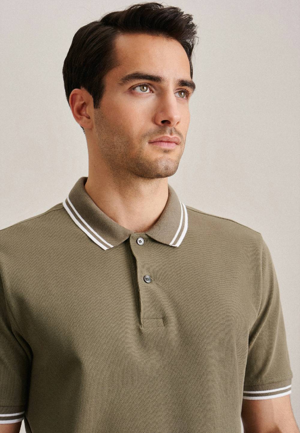 Studio Seidensticker Kragen Polo-Shirt Gerader Schnitt (Normal-Fit)