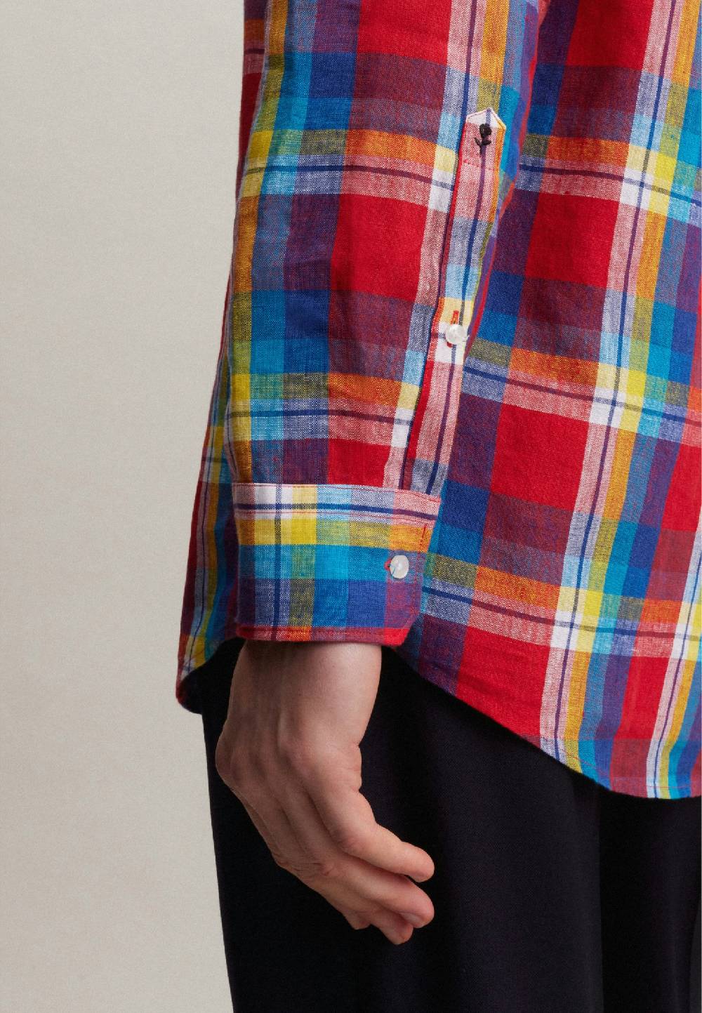 Studio Seidensticker Leinen Business Hemd In Regular Mit Button-Down-Kragen