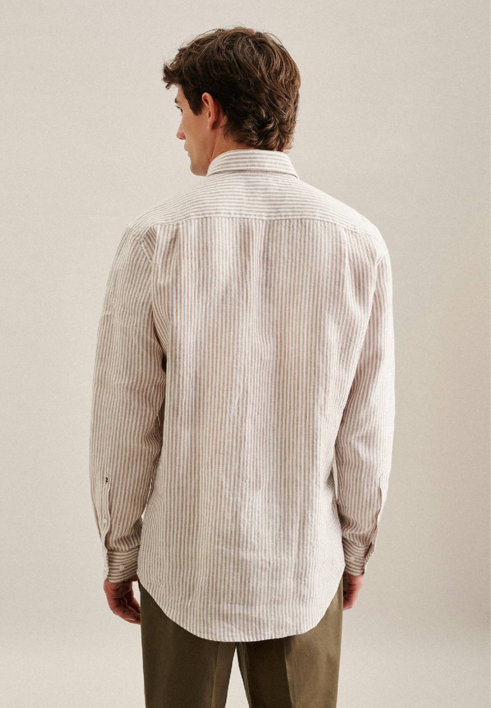 Studio Seidensticker Leinen Business Hemd In Regular Mit Kentkragen