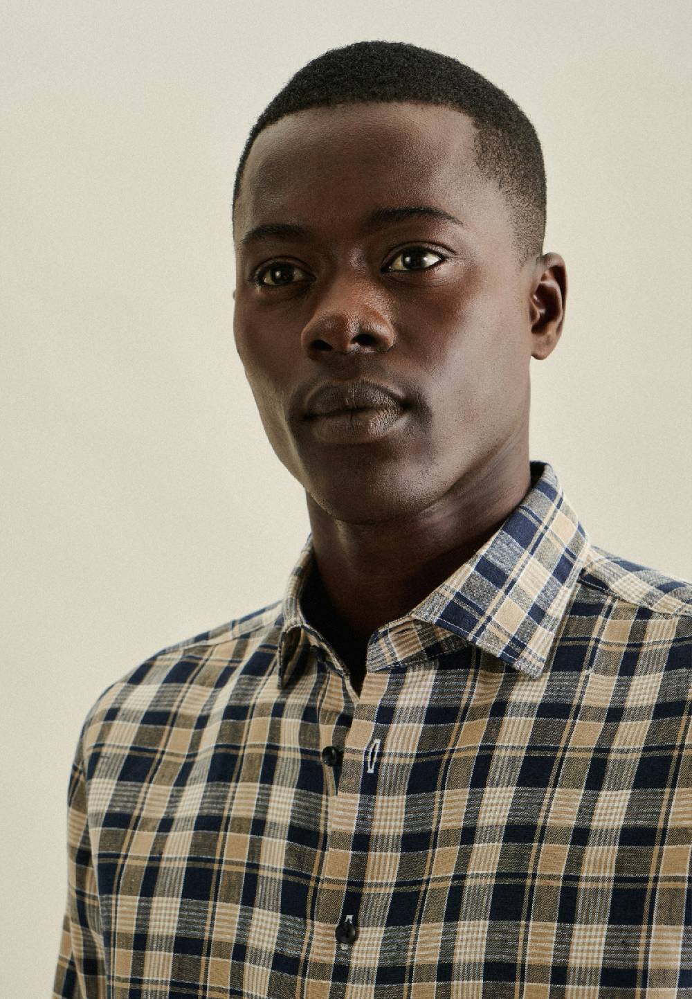 Studio Seidensticker Leinen Business Hemd In Shaped Mit Kentkragen