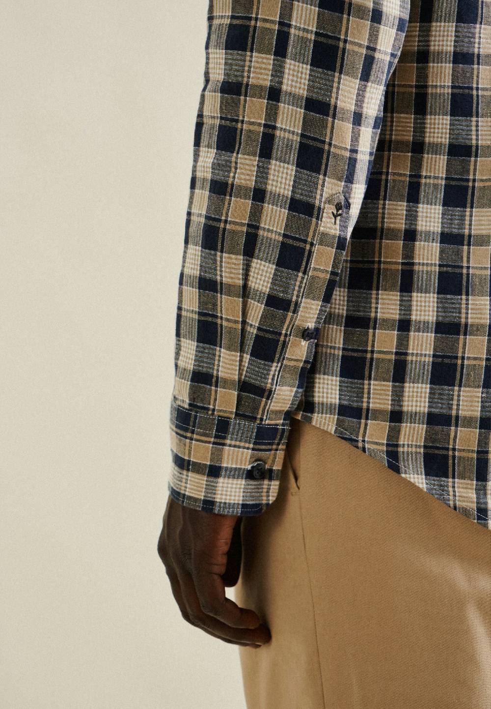 Studio Seidensticker Leinen Business Hemd In Shaped Mit Kentkragen