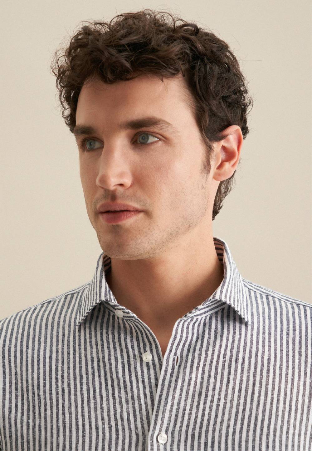 Studio Seidensticker Leinen Business Hemd In Slim Mit Kentkragen