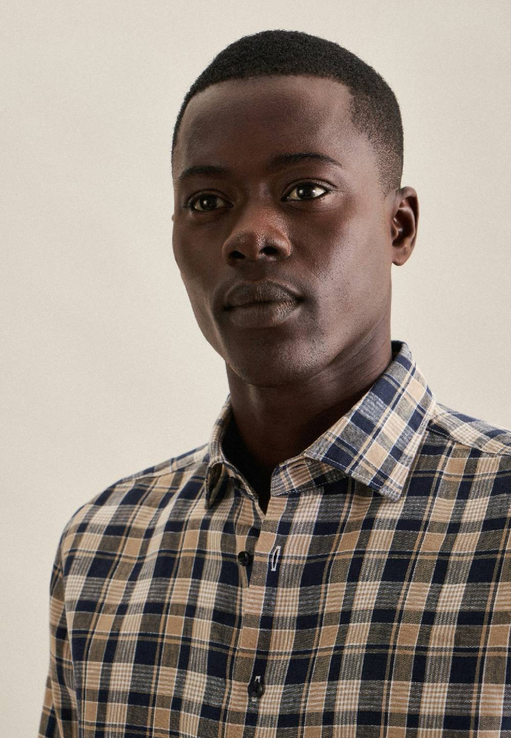 Studio Seidensticker Leinen Business Hemd In Slim Mit Kentkragen