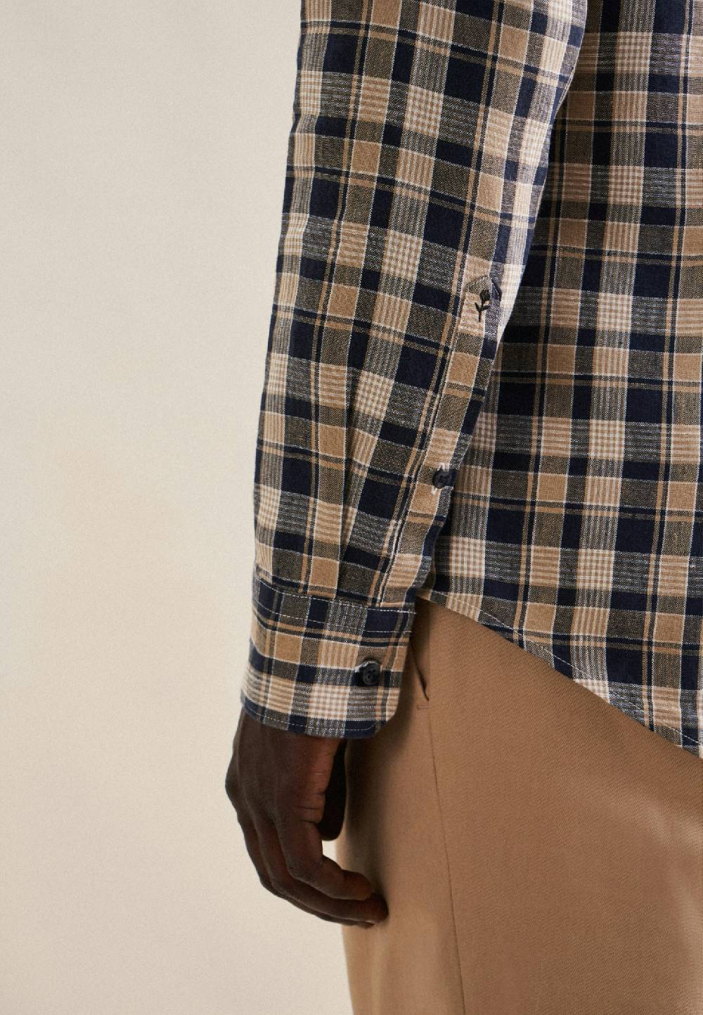 Studio Seidensticker Leinen Business Hemd In Slim Mit Kentkragen