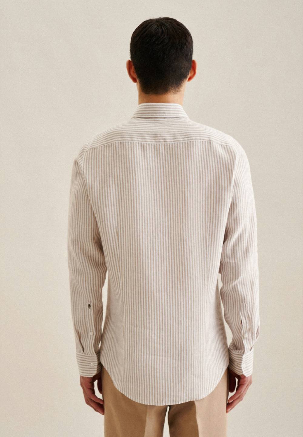 Studio Seidensticker Leinen Business Hemd In X-Slim Mit Kentkragen