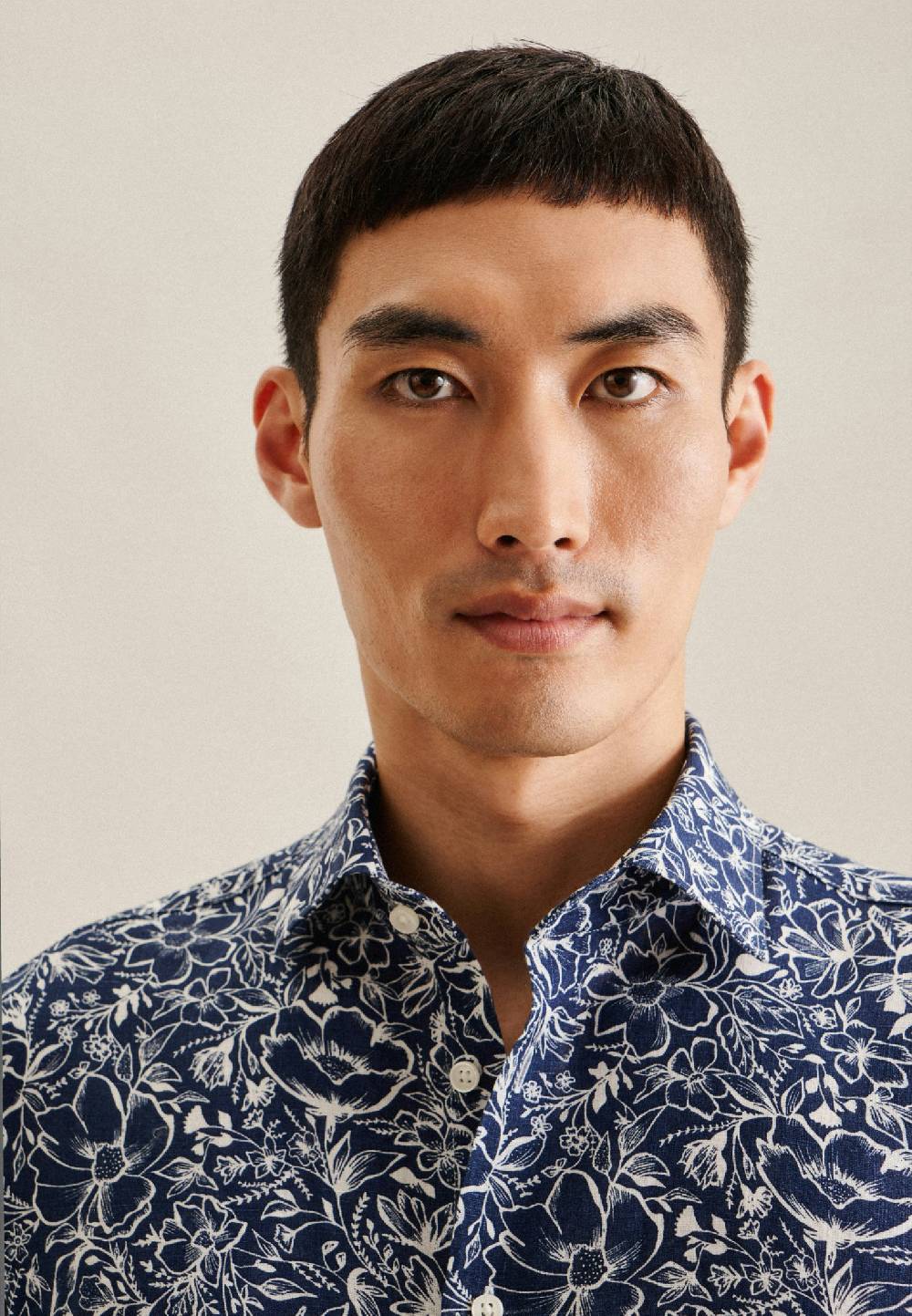 Studio Seidensticker Leinen Business Hemd In X-Slim Mit Kentkragen