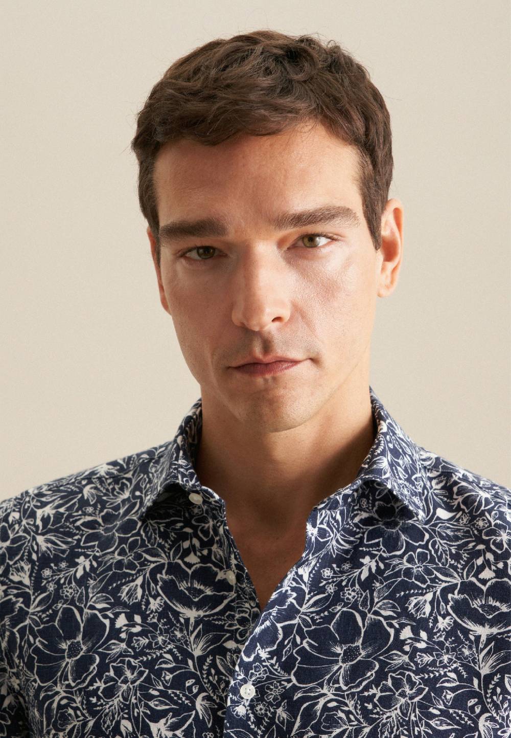 Studio Seidensticker Leinen Kurzarm Business Hemd In Shaped Mit Kentkragen