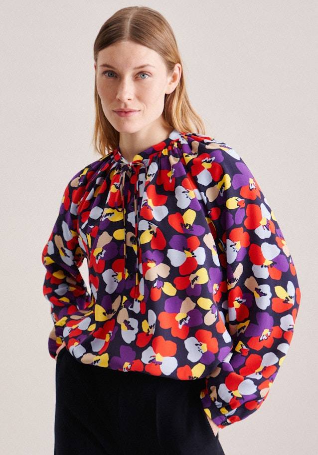 Studio Seidensticker Leinwandbindung Stehkragenbluse