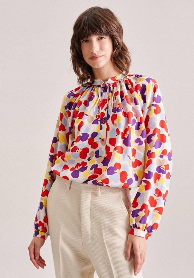 Studio Seidensticker Leinwandbindung Stehkragenbluse