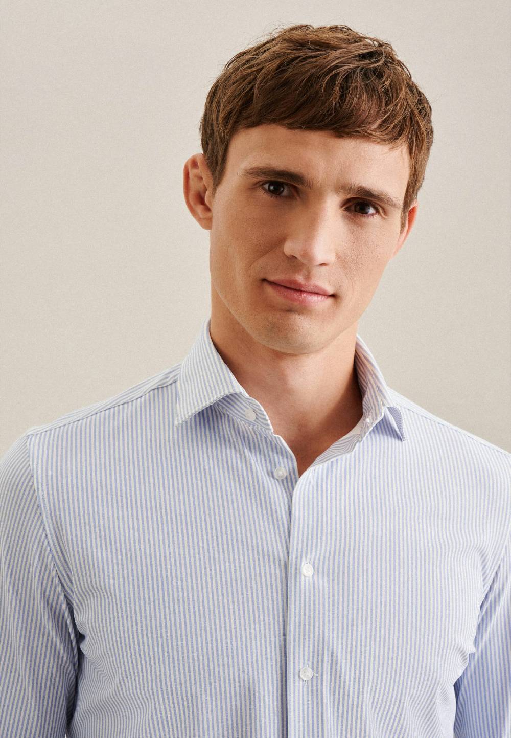 Studio Seidensticker Performance-Hemd In Slim Mit Kentkragen