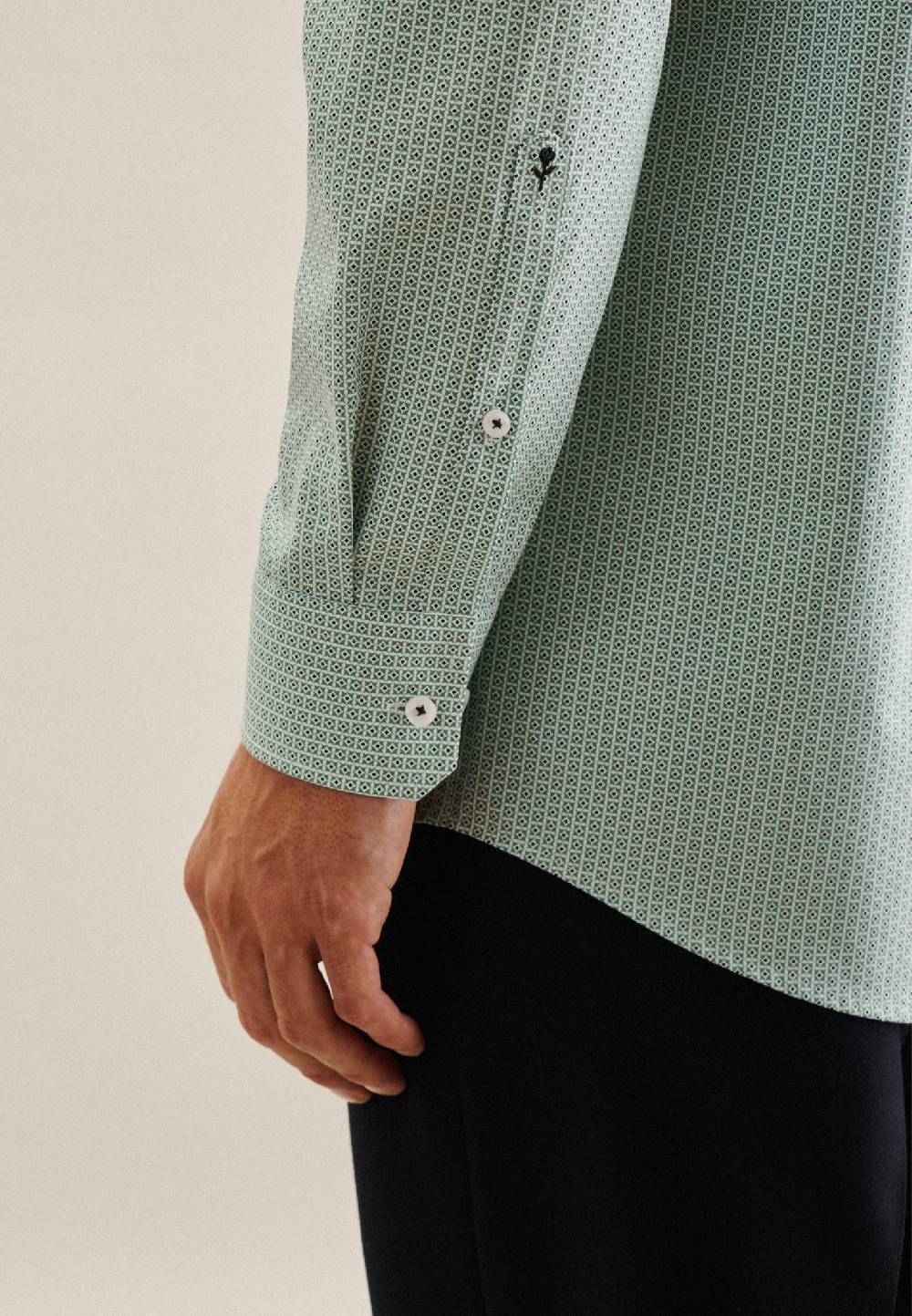 Studio Seidensticker Popeline Business Hemd In Regular Mit Kentkragen