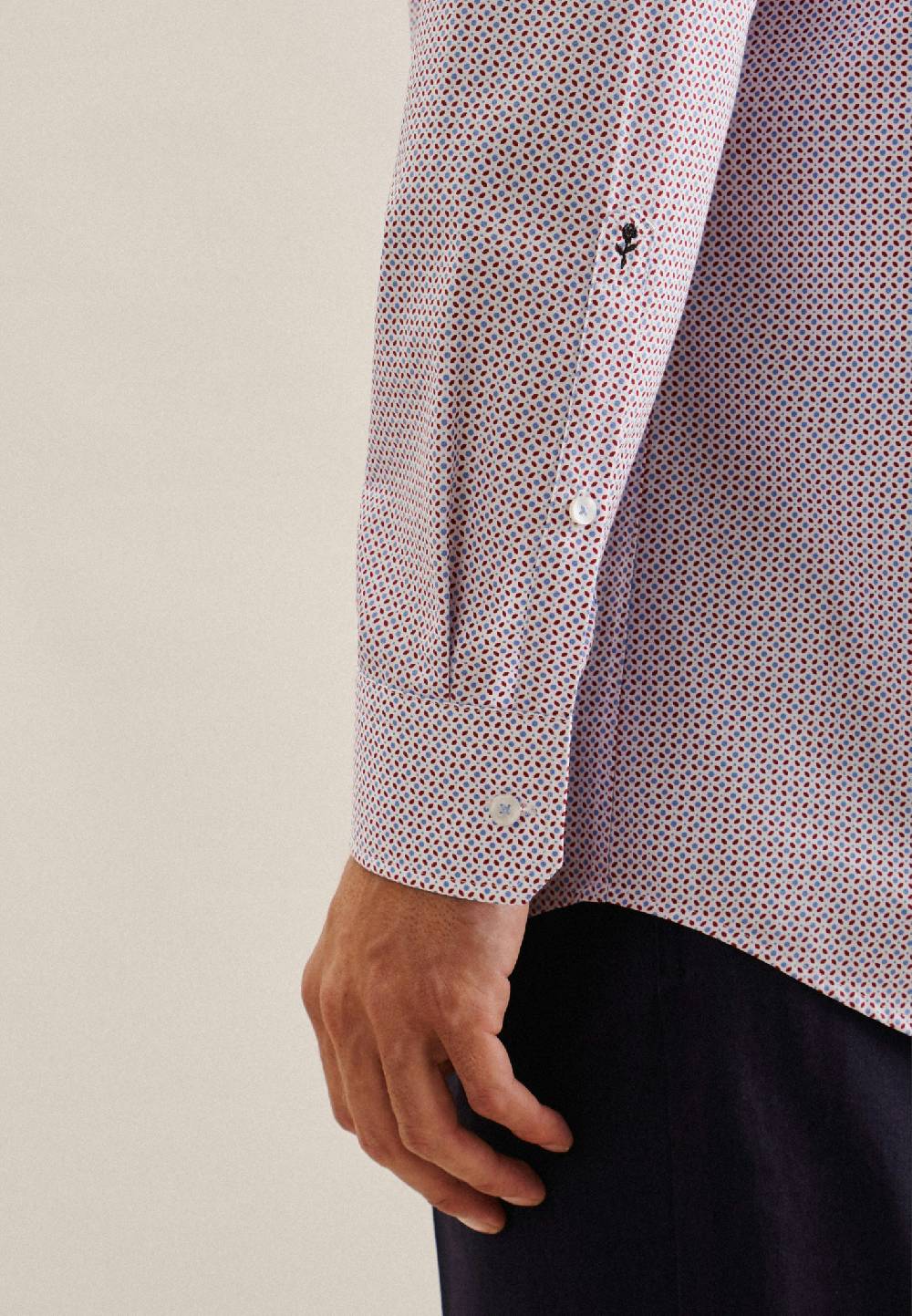 Studio Seidensticker Popeline Business Hemd In Regular Mit Kentkragen