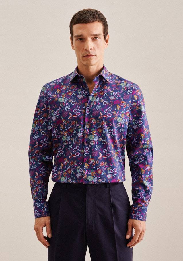 Studio Seidensticker Popeline Business Hemd in Regular mit Kentkragen