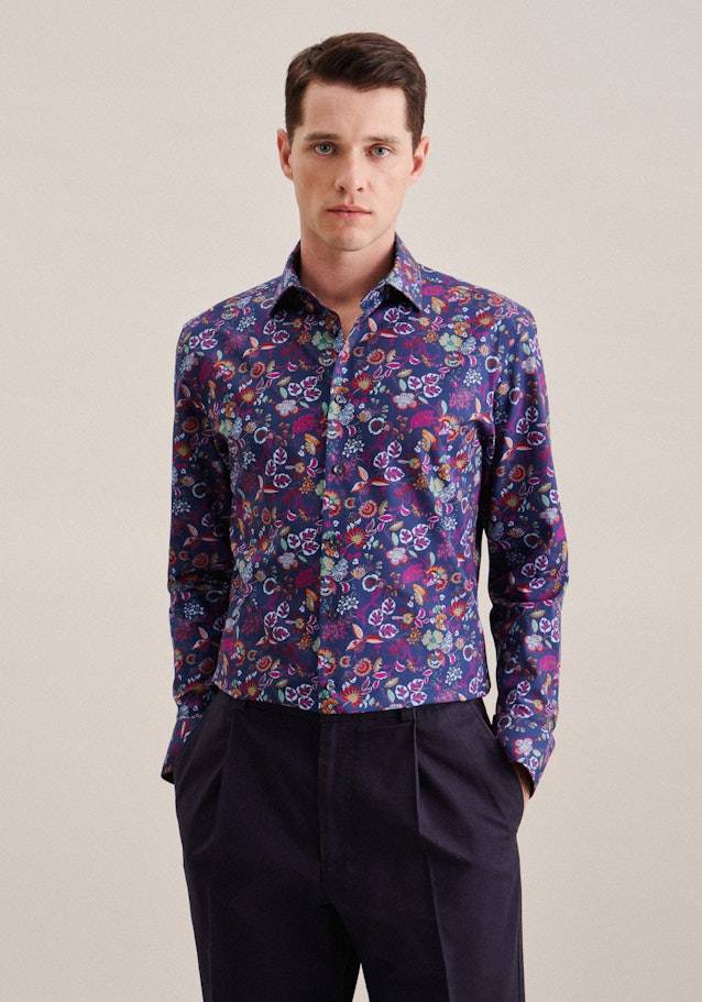 Studio Seidensticker Popeline Business Hemd in Shaped mit Kentkragen