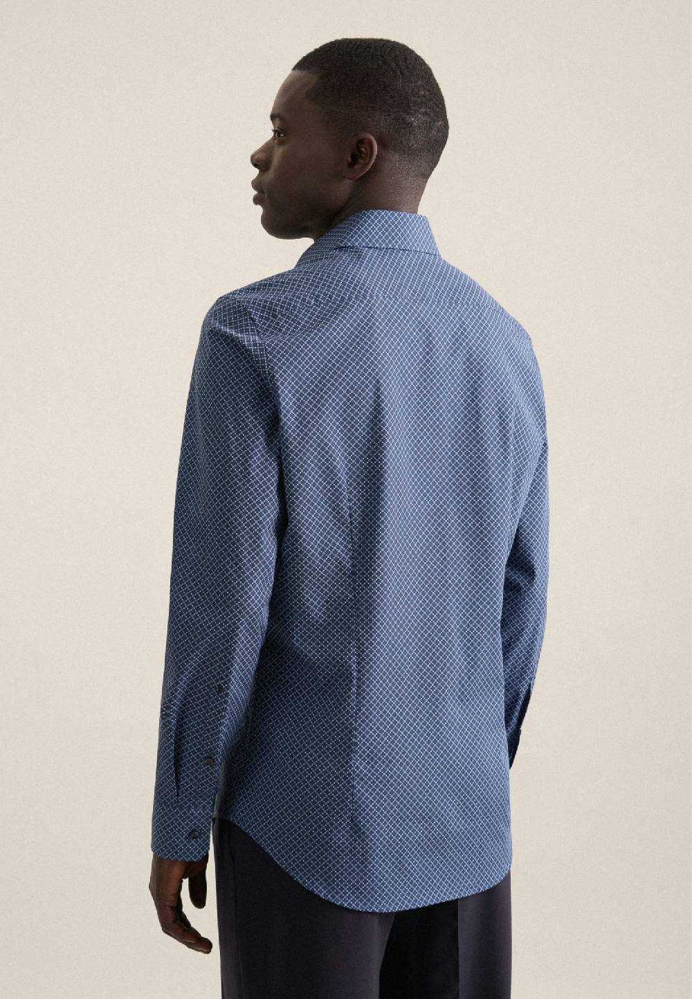 Studio Seidensticker Popeline Business Hemd In Shaped Mit Kentkragen