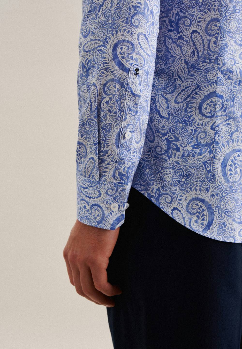 Studio Seidensticker Popeline Business Hemd In Shaped Mit Kentkragen