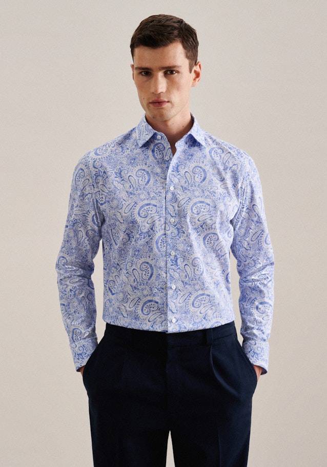 Studio Seidensticker Popeline Business Hemd in Shaped mit Kentkragen