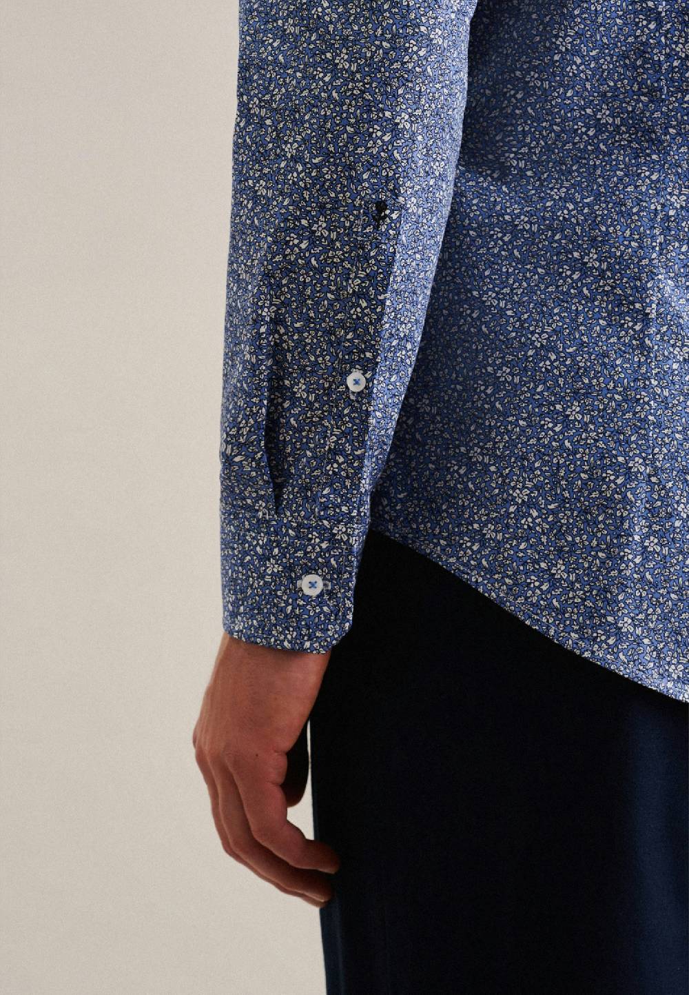 Studio Seidensticker Popeline Business Hemd In Slim Mit Kentkragen