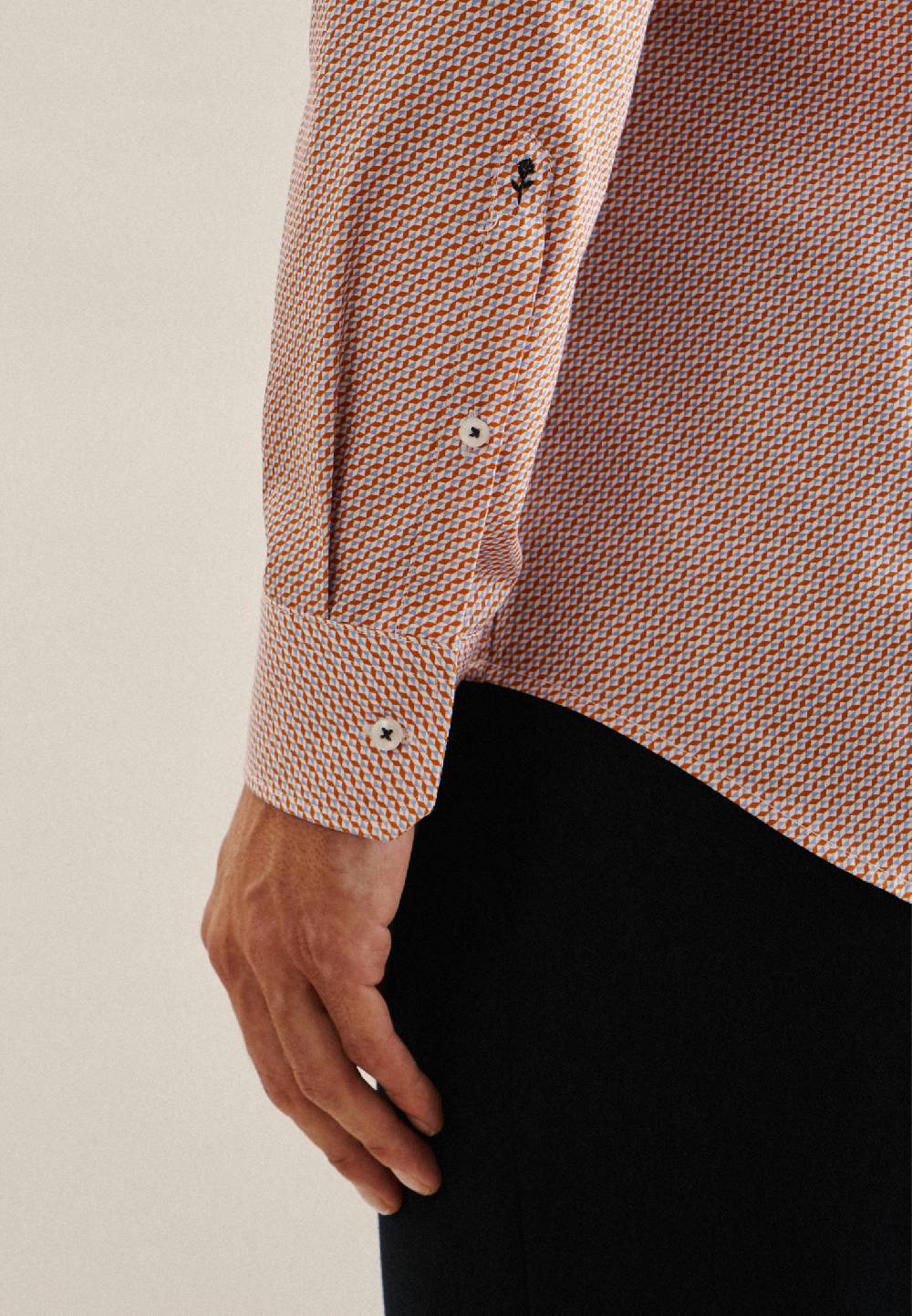 Studio Seidensticker Popeline Business Hemd In Slim Mit Kentkragen