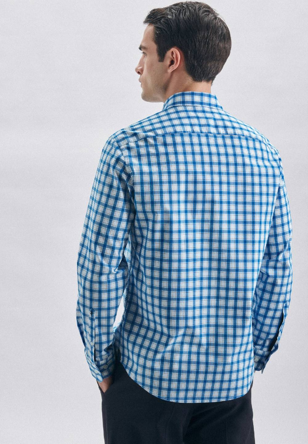 Studio Seidensticker Popeline Casual Hemd In Regular Mit Button-Down-Kragen