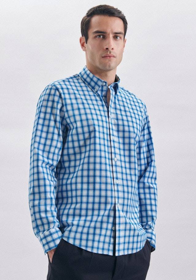 Studio Seidensticker Popeline Casual Hemd in Regular mit Button-Down-Kragen