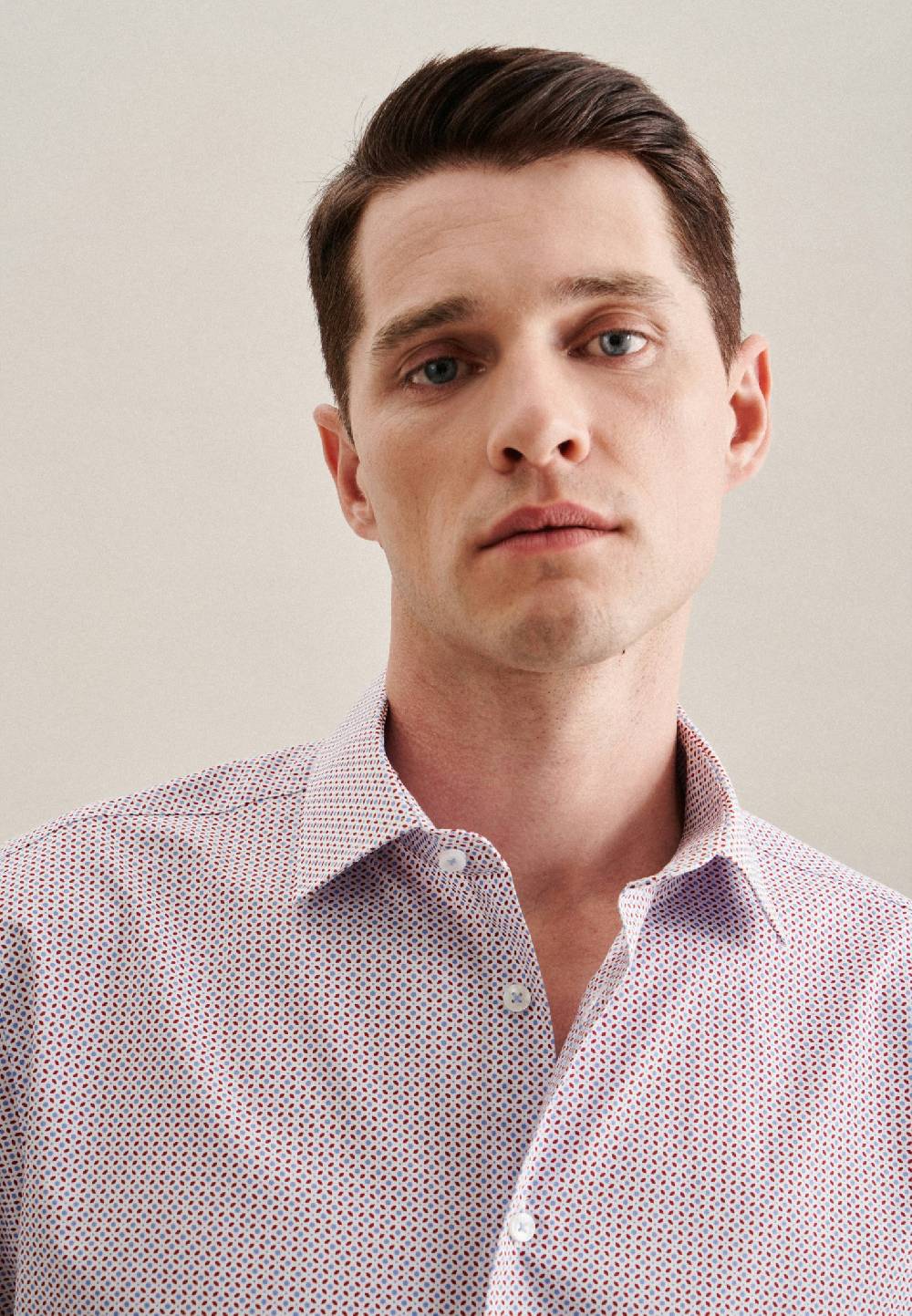 Studio Seidensticker Popeline Kurzarm Business Hemd In Shaped Mit Kentkragen